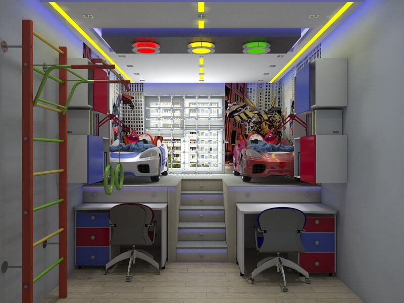Дизайн детской комнаты 11 м2