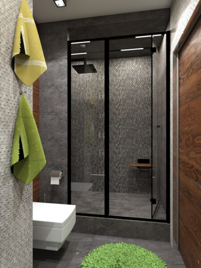 Дизайн интерьера ванной в стиле лофт